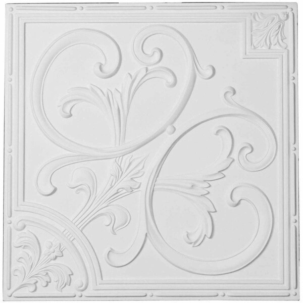 Ekena Millwork 24"W x 24"H x 3/4"P Odessa Ceiling Tile CT24X24OD - main